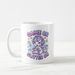 Einhorn Spiel An Glitter An Grafikdesign Merch De Kaffeetasse