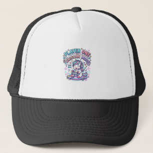 Einhorn Spieler Eins Einhorn Modus Retro-Stil Graf Truckerkappe