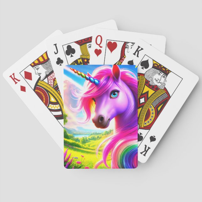 Einhorn Spielkarten (Rückseite)