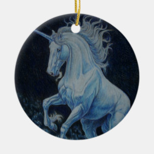 Einhorn-Spritzen Keramik Ornament