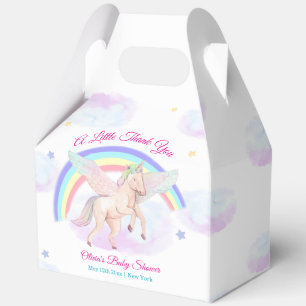 Einhorn Stern Regenbogen Märchen Baby Shower  Geschenkschachtel