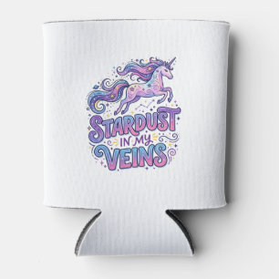 Einhorn-Sternenstaub in meinen Adern Retro-Stil Sü Dosenkühler