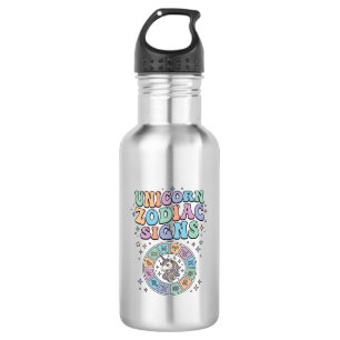 Einhorn-Sternzeichen Kawaii-Vektordesign_1 Edelstahlflasche