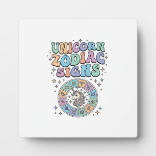 Einhorn-Sternzeichen Kawaii Vektordesign_1 Fotoplatte
