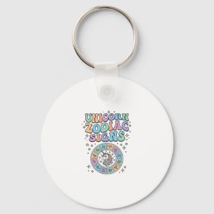 Einhorn-Sternzeichen Kawaii-Vektordesign_1 Schlüsselanhänger