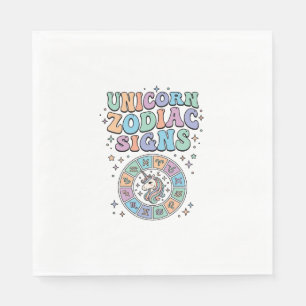 Einhorn-Sternzeichen Kawaii-Vektordesign_1 Serviette