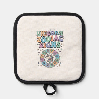 Einhorn-Sternzeichen Kawaii-Vektordesign_1 Topflappen