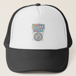 Einhorn-Sternzeichen Kawaii-Vektordesign_1 Truckerkappe