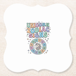 Einhorn-Sternzeichen Kawaii-Vektordesign_1 Untersetzer