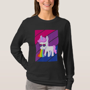 Einhorn Stolz Bisexuelle Flagge LGBTQ Stolzer Verb T-Shirt