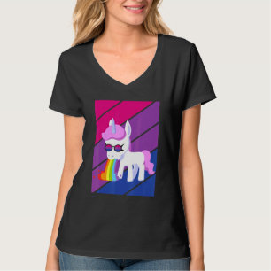 Einhorn Stolz Bisexuellen-Flagge Lgbtq Stolz Verbü T-Shirt