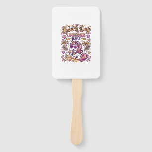 Einhorn Strand Tag Einhorn Babe Stylisch Zazzle De Fächer