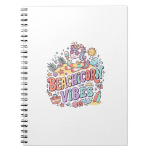 Einhorn StrandEinhorn Stimmung Whimsical Weißer Hi Notizblock