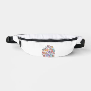 Einhorn Strandhorn Vibes Whimsical Weißer Hintergr Bauchtasche