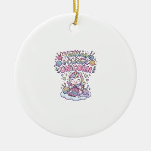Einhorn Stricken Häkeln Einhorn Liebenswerte Typog Keramik Ornament