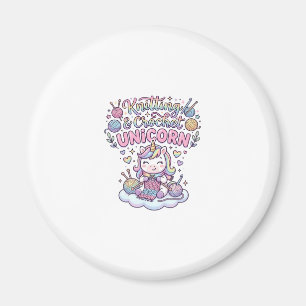 Einhorn Stricken Häkeln Einhorn Liebenswerte Typog Magnet
