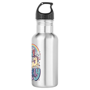 Einhorn stürmisch aber funkelnd wunderliche Merch  Edelstahlflasche