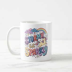 Einhorn stürmisch aber funkelnd wunderliche Merch Kaffeetasse