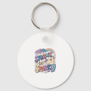 Einhorn stürmisch aber funkelnd wunderliche Merch  Schlüsselanhänger