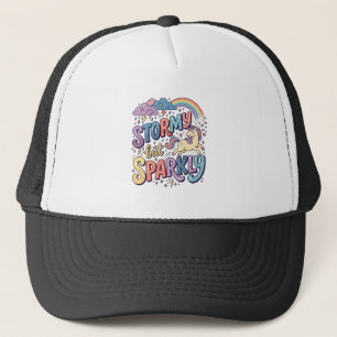 Einhorn stürmisch aber funkelnd wunderliche Merch Truckerkappe