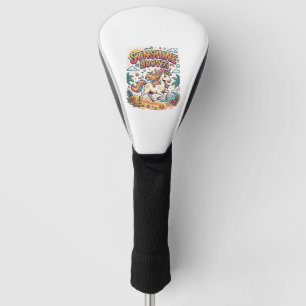 Einhorn Sunshine Hufe Commercial Aufkleber und T-S Golf Headcover