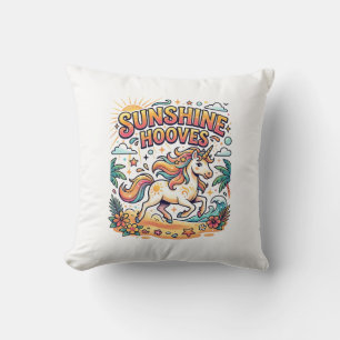 Einhorn Sunshine Hufe Commercial Aufkleber und T-S Kissen