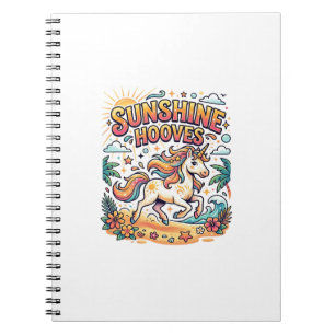 Einhorn Sunshine Hufe Commercial Aufkleber und T-S Notizblock