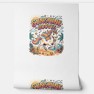 Einhorn Sunshine Hufe Commercial Aufkleber und T-S Tapete