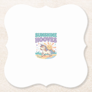 Einhorn Sunshine Hufe Trendiges Grafik T-Shirt Des Untersetzer