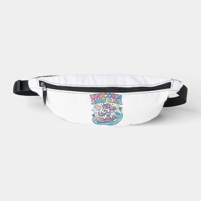Einhorn-Surf-Club Bauchtasche (Vorderseite)