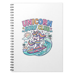 Einhorn-Surf-Club Notizblock