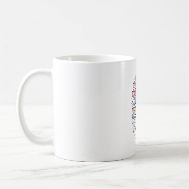 Einhorn Süß Bunt und ein bisschen Magisches Origin Kaffeetasse (Links)