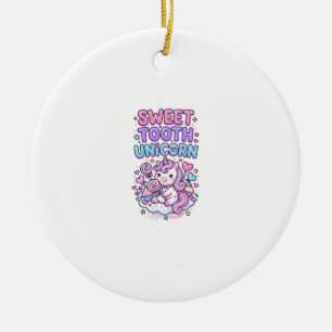 Einhorn Süßer Zahn Einhorn Niedlich Pastell Niedli Keramik Ornament