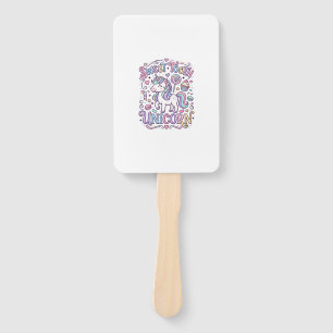 Einhorn Süßer Zahn Einhorn Original Merch Design_ Fächer