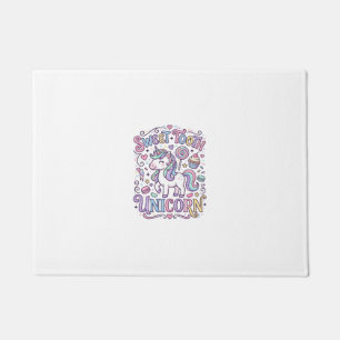 Einhorn Süßer Zahn Einhorn Original Merch Design_ Fußmatte