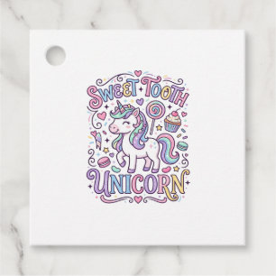 Einhorn Süßer Zahn Einhorn Original Merch Design_ Geschenkanhänger
