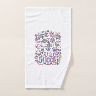 Einhorn Süßer Zahn Einhorn Original Merch Design_ Handtuch