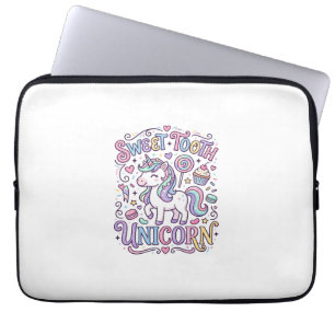 Einhorn Süßer Zahn Einhorn Original Merch Design_ Laptopschutzhülle