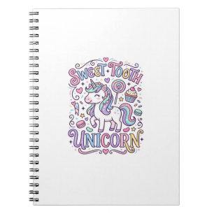 Einhorn Süßer Zahn Einhorn Original Merch Design_ Notizblock