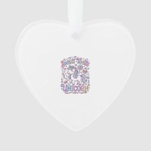 Einhorn Süßer Zahn Einhorn Original Merch Design_ Ornament