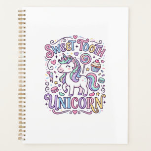 Einhorn Süßer Zahn Einhorn Original Merch Design_ Planer