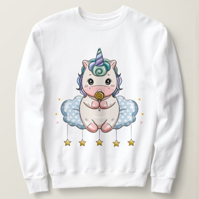 Einhorn Sweatshirt (Design vorne)