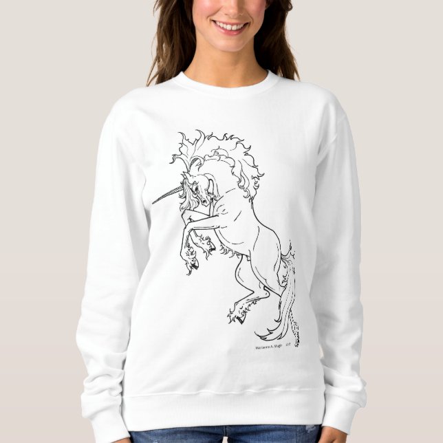 Einhorn-Sweatshirt Sweatshirt (Vorderseite)