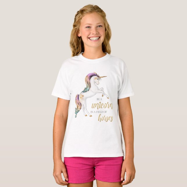 Einhorn-T-Shirt T-Shirt (Vorne ganz)