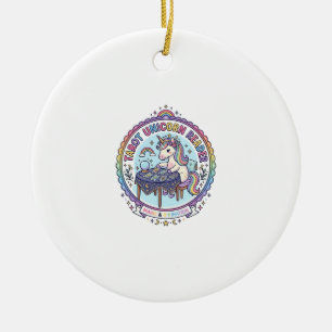 Einhorn Tarot Einhorn Leser Lustiges Shirt Grafik_ Keramik Ornament