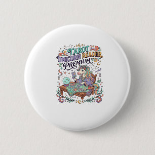 Einhorn Tarot Einhorn Leser Premium Kawaii Bekleid Button