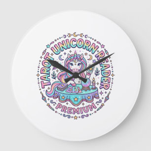 Einhorn Tarot Einhorn Leser Premium Lustiger Druck Große Wanduhr