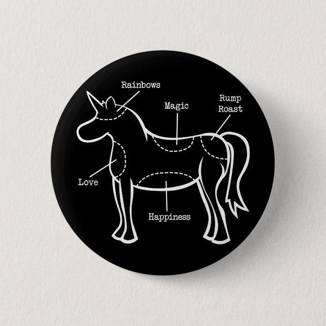 Einhorn-Teile Button (Vorderseite)