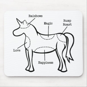 Einhorn-Teile Mousepad