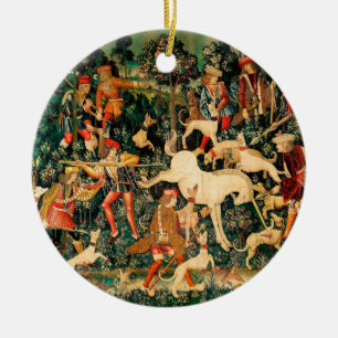 Einhorn-Teppiche Mittelalterliche Klassiker vertei Keramik Ornament
